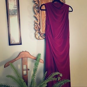 Vera Wang Mock Neck Bridesmaid Gown Dress Wedding